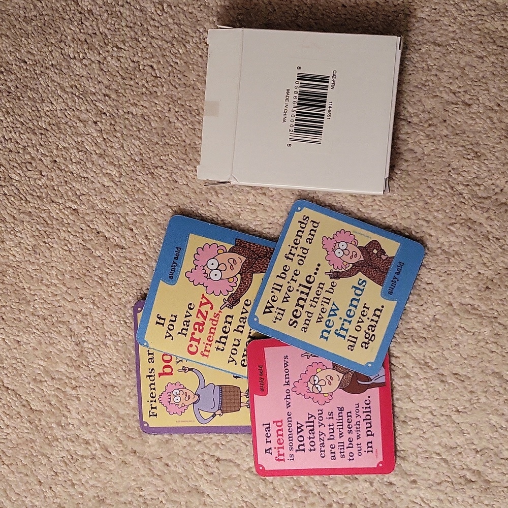 Fun Aunty Acid Drink Coasters